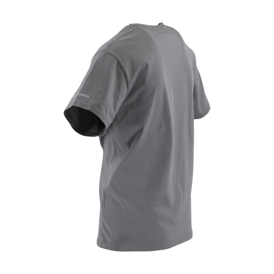 Columbia T-Shirt Men’s Large Grey Cotton Mountain Graphic Outdoor Tee