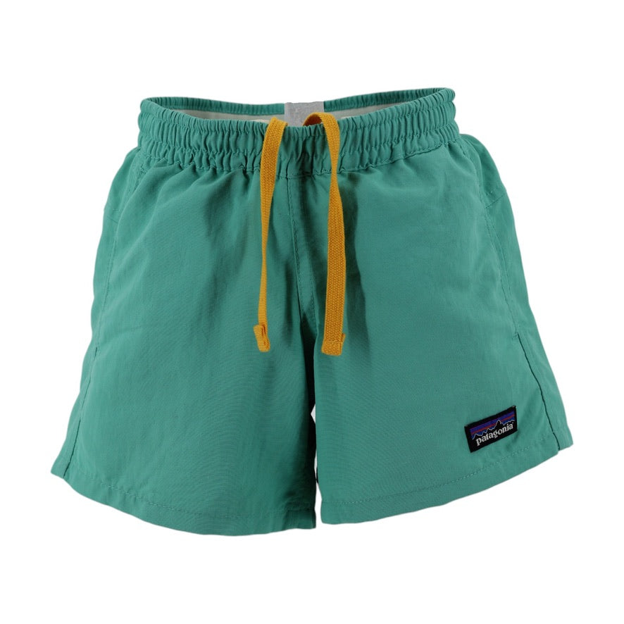 Patagonia Baggies Shorts Kids Small 7-8 Green Recycled Nylon Outdoor Shorts