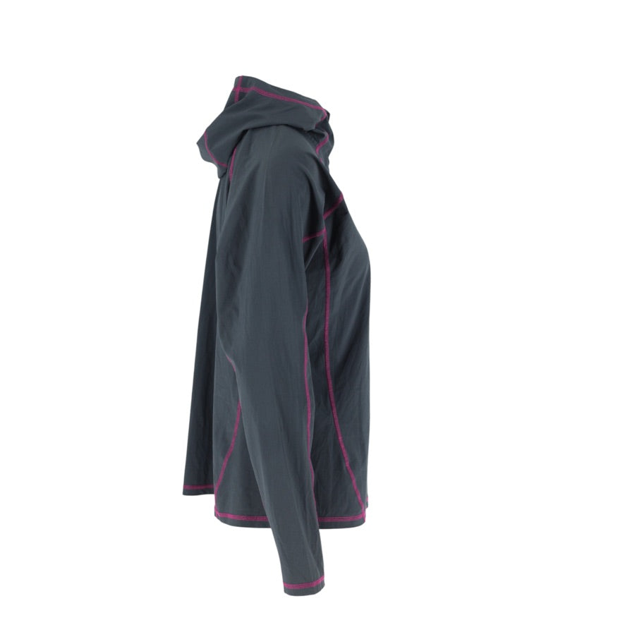 Rab Aurora Pull-On Jumper Women’s UK 14 Grey Pink Hooded Half-Zip