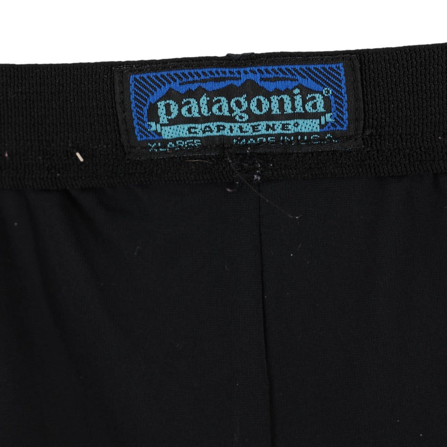 Patagonia Capilene Base Layer Leggings Men's XL Black USA Made Performance Tights
