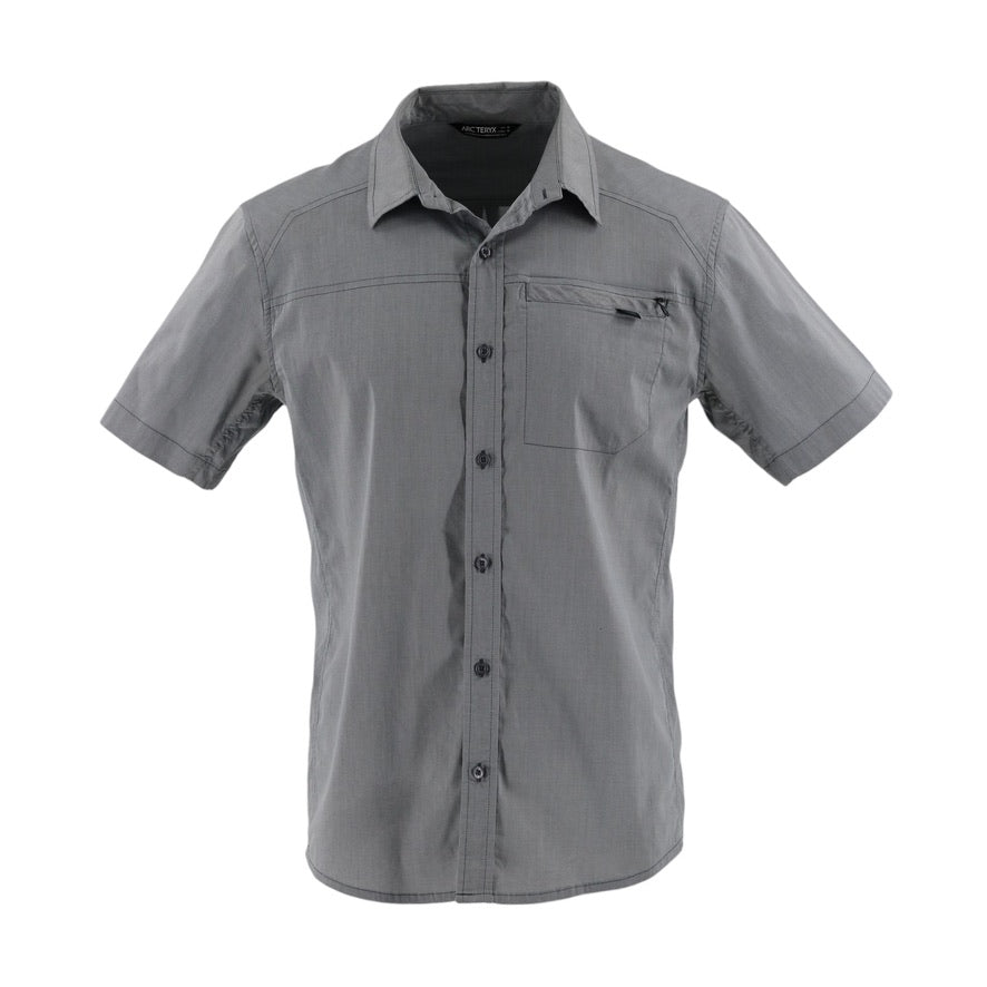 Arc'teryx Shirt Men's M Grey Cotton Blend Short Sleeve – Adventure