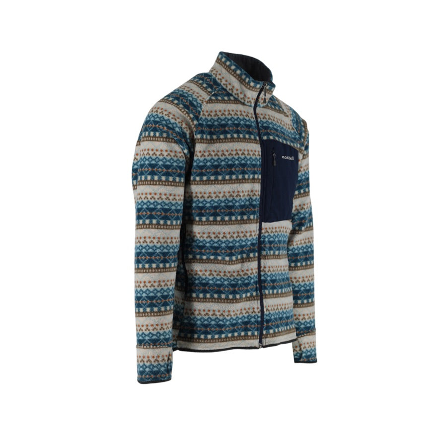 Montbell Climaplus Fleece Men’s Large Fair Isle Full Zip Jacket 1106471
