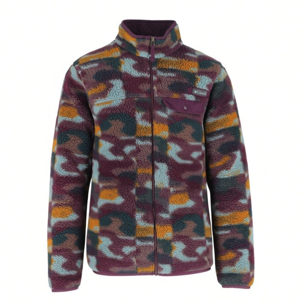 Columbia Sherpa Fleece Men’s Large Multicolour Camo Full Zip Jacket