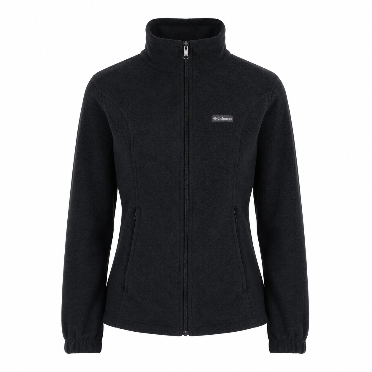 Columbia Full Zip Fleece Jacket Women's M Black