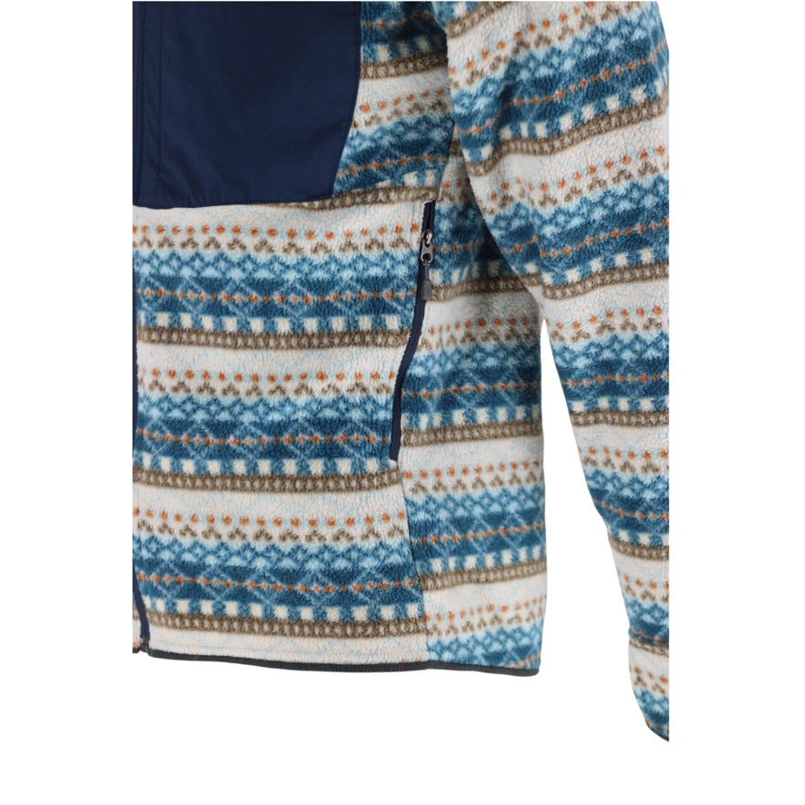 Montbell Climaplus Fleece Men’s Large Fair Isle Full Zip Jacket 1106471