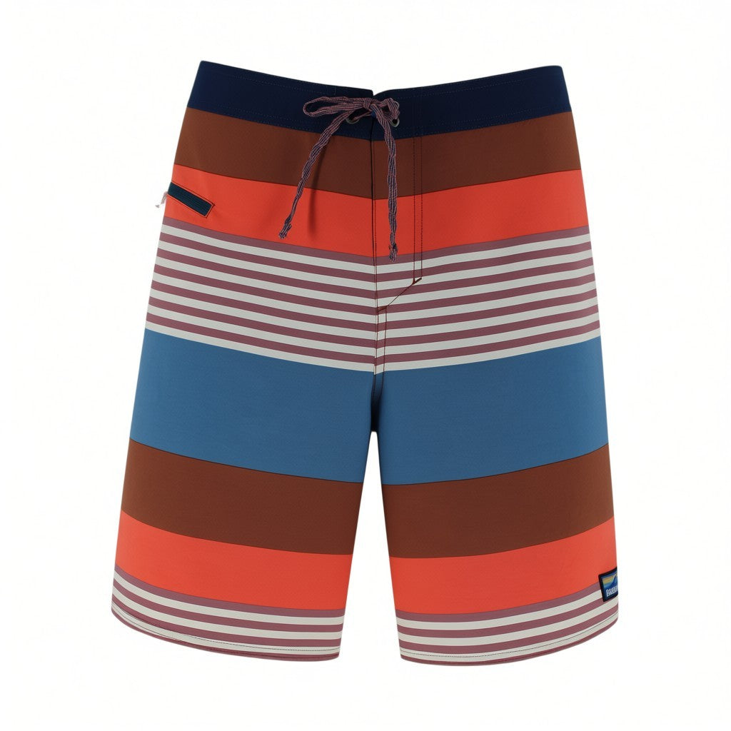 Patagonia Striped Boardshorts Swim Shorts Men's W34 Recycled Nylon