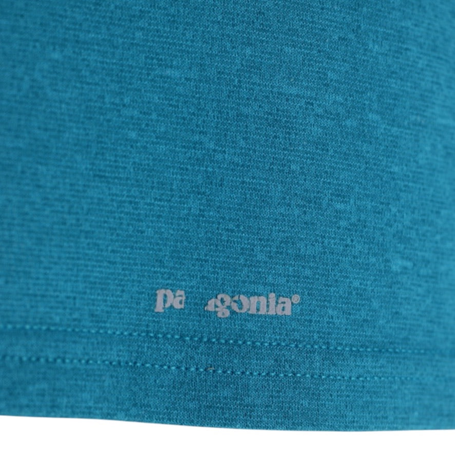 Patagonia Capilene Midweight 3 1/4 Zip Base Layer Top Women's M Blue