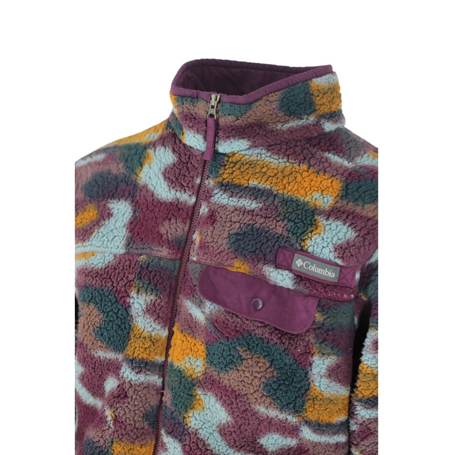 Columbia Sherpa Fleece Men’s Large Multicolour Camo Full Zip Jacket