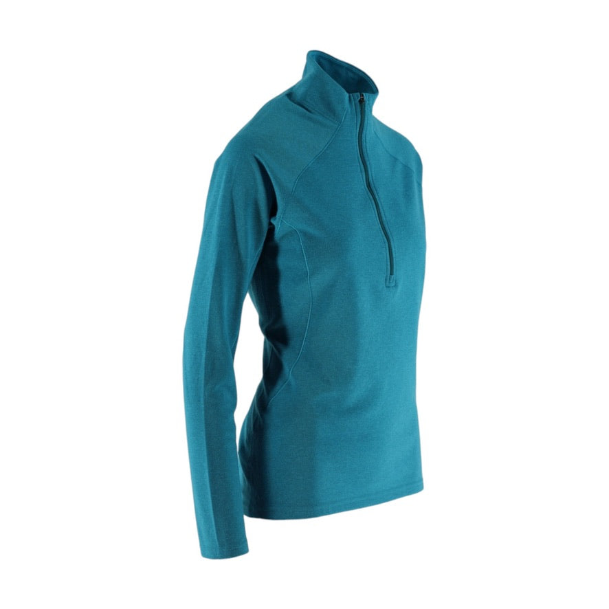 Patagonia Capilene Midweight 3 1/4 Zip Base Layer Top Women's M Blue