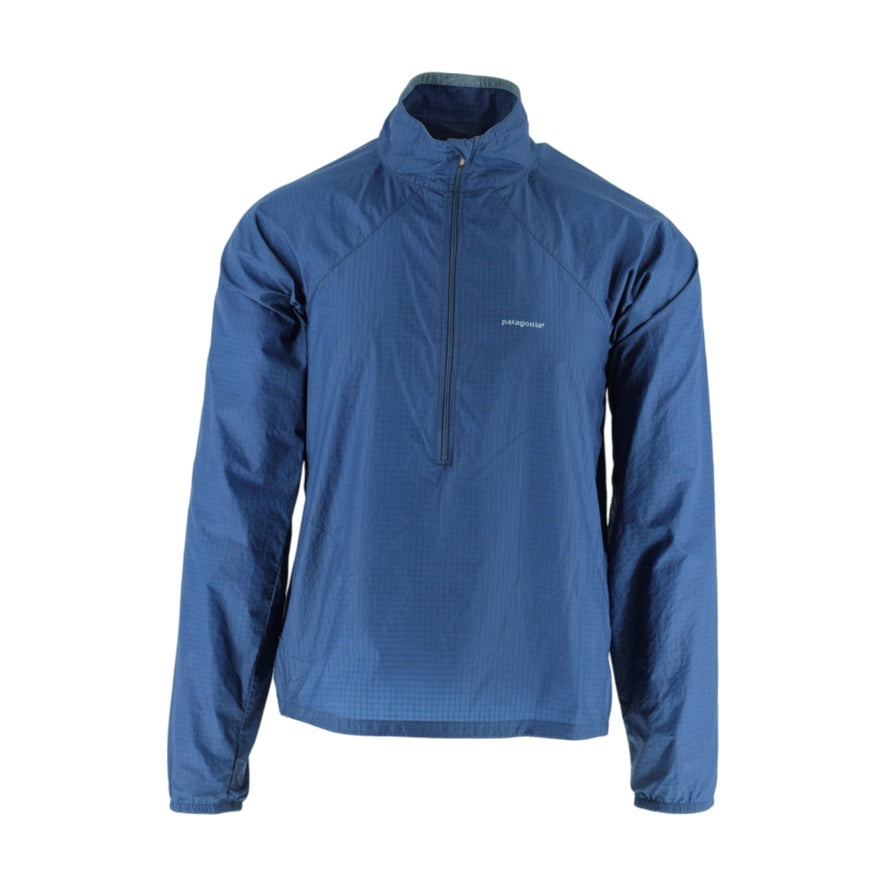 Patagonia 1/4 Zip Windbreaker Jacket Men's S Blue Lightweight Nylon