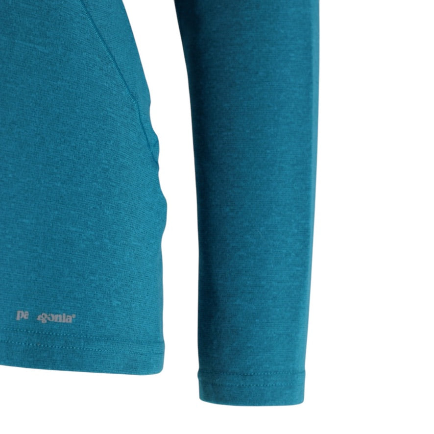 Patagonia Capilene Midweight 3 1/4 Zip Base Layer Top Women's M Blue