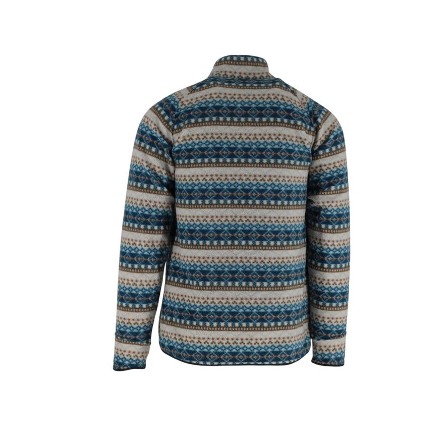 Montbell Climaplus Fleece Men’s Large Fair Isle Full Zip Jacket 1106471