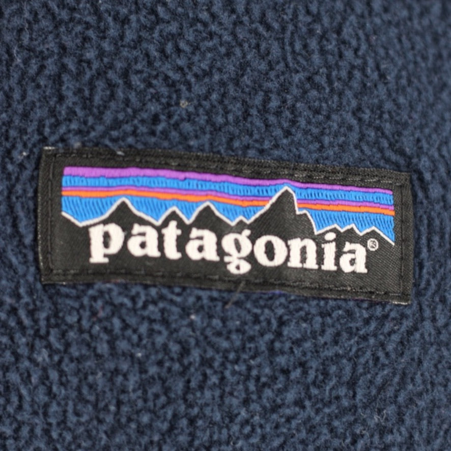 Patagonia Microfleece 1/4 Zip Pullover Fleece Men's XL Navy Blue