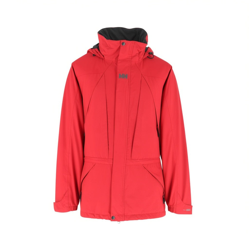 Helly Hansen Helly Tech Jacket Men’s Large Red Waterproof Windproof Shell Coat