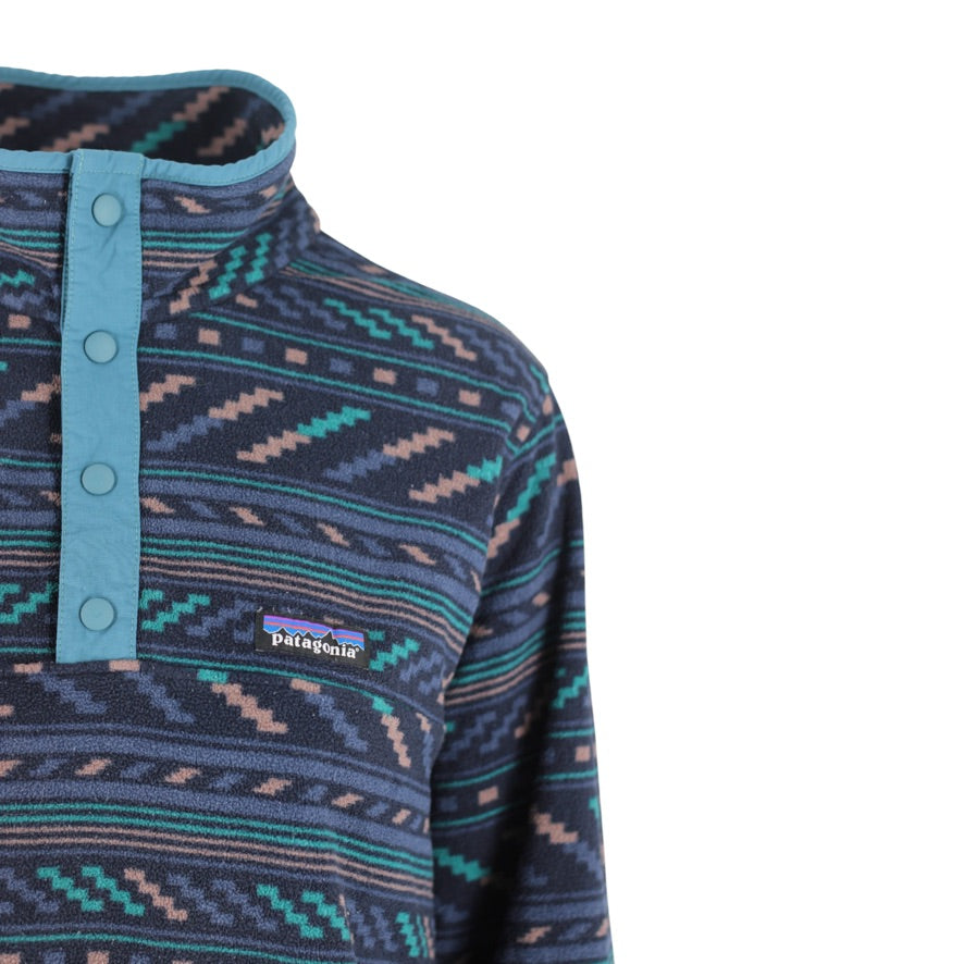 Patagonia Micro D Snap-T Fleece Women’s XL Patterned Pullover STY26020
