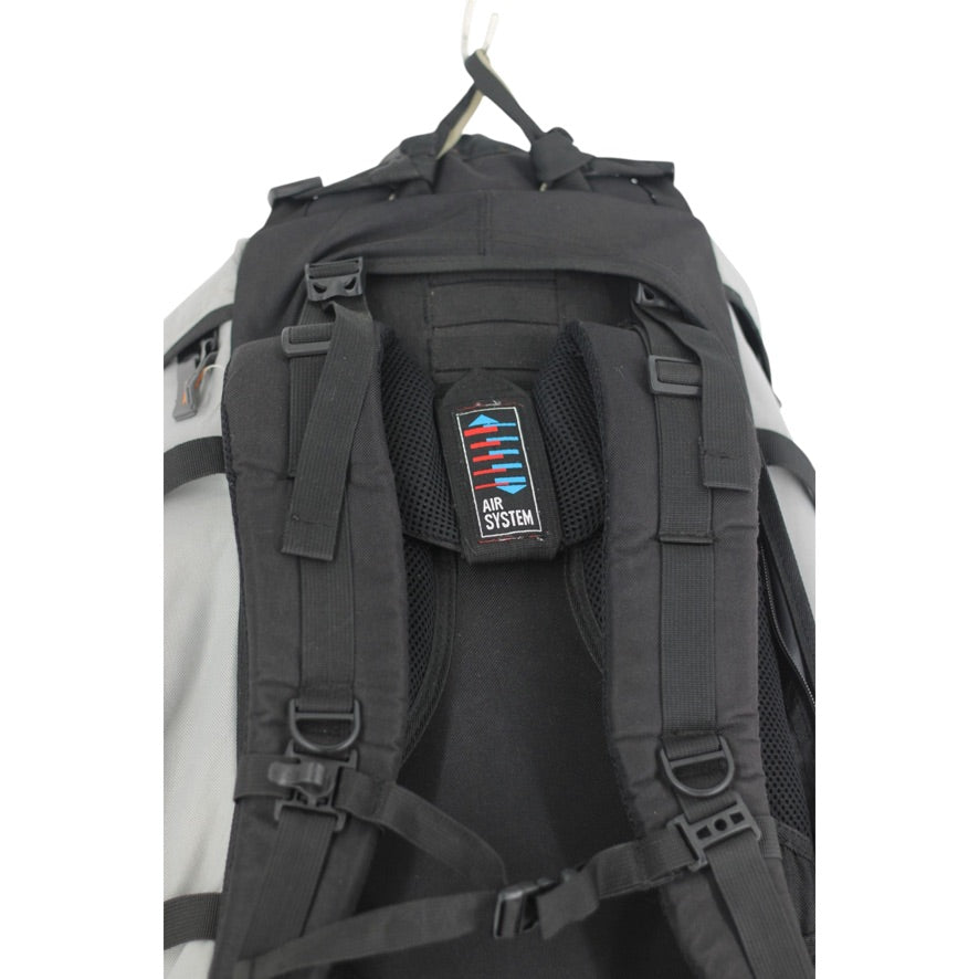 Adventuridge Large Trekking Rucksack Unisex Blue Grey Hiking Backpack Rain Cover