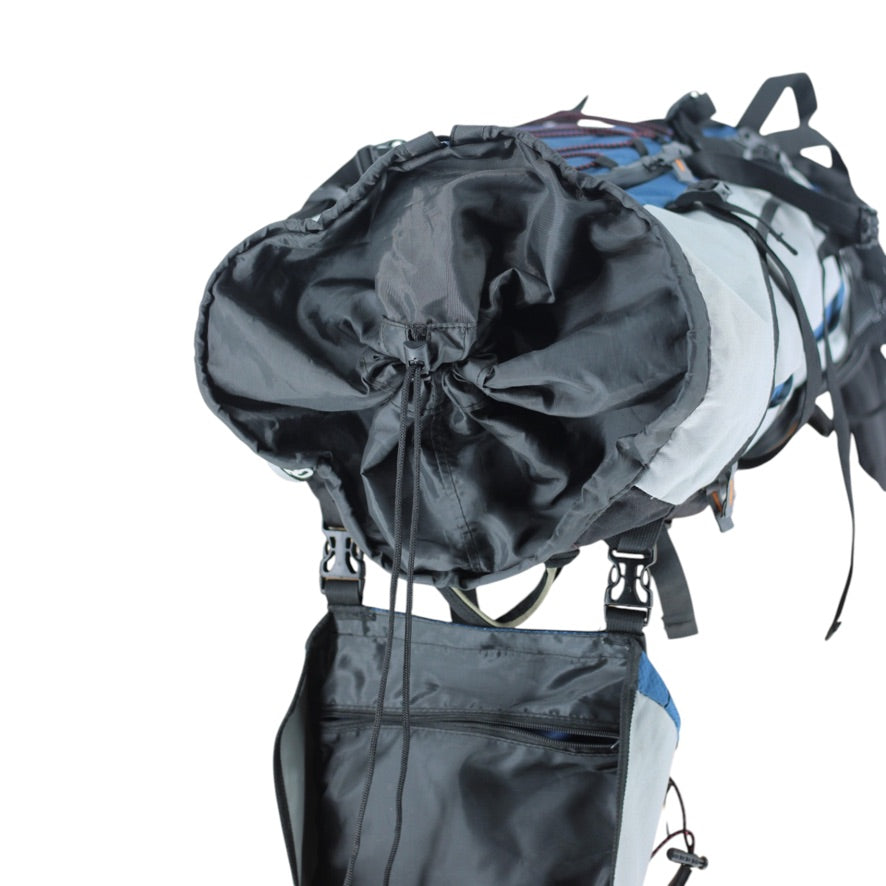 Adventuridge Large Trekking Rucksack Unisex Blue Grey Hiking Backpack Rain Cover
