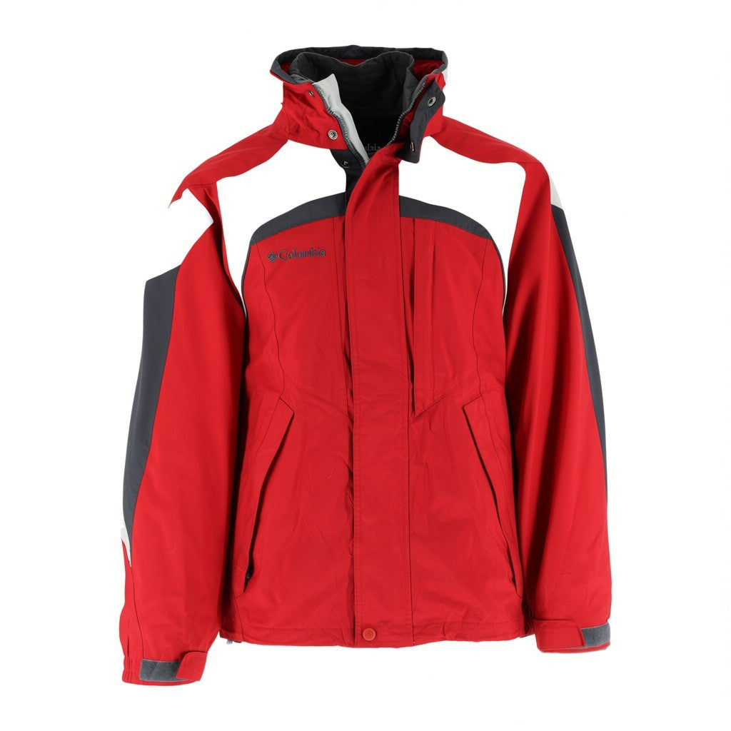 Columbia Omni-Tech 3-in-1 Interchange Waterproof Ski Jacket Men's S Red