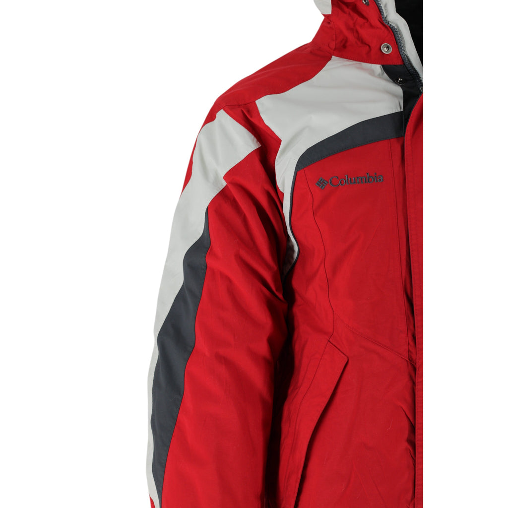 Columbia Omni-Tech 3-in-1 Interchange Waterproof Ski Jacket Men's S Red