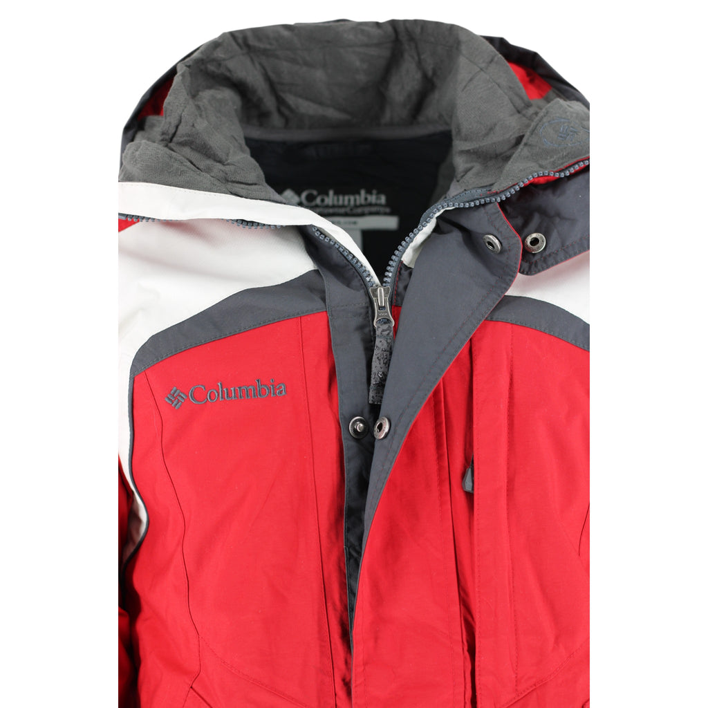 Columbia Omni-Tech 3-in-1 Interchange Waterproof Ski Jacket Men's S Red