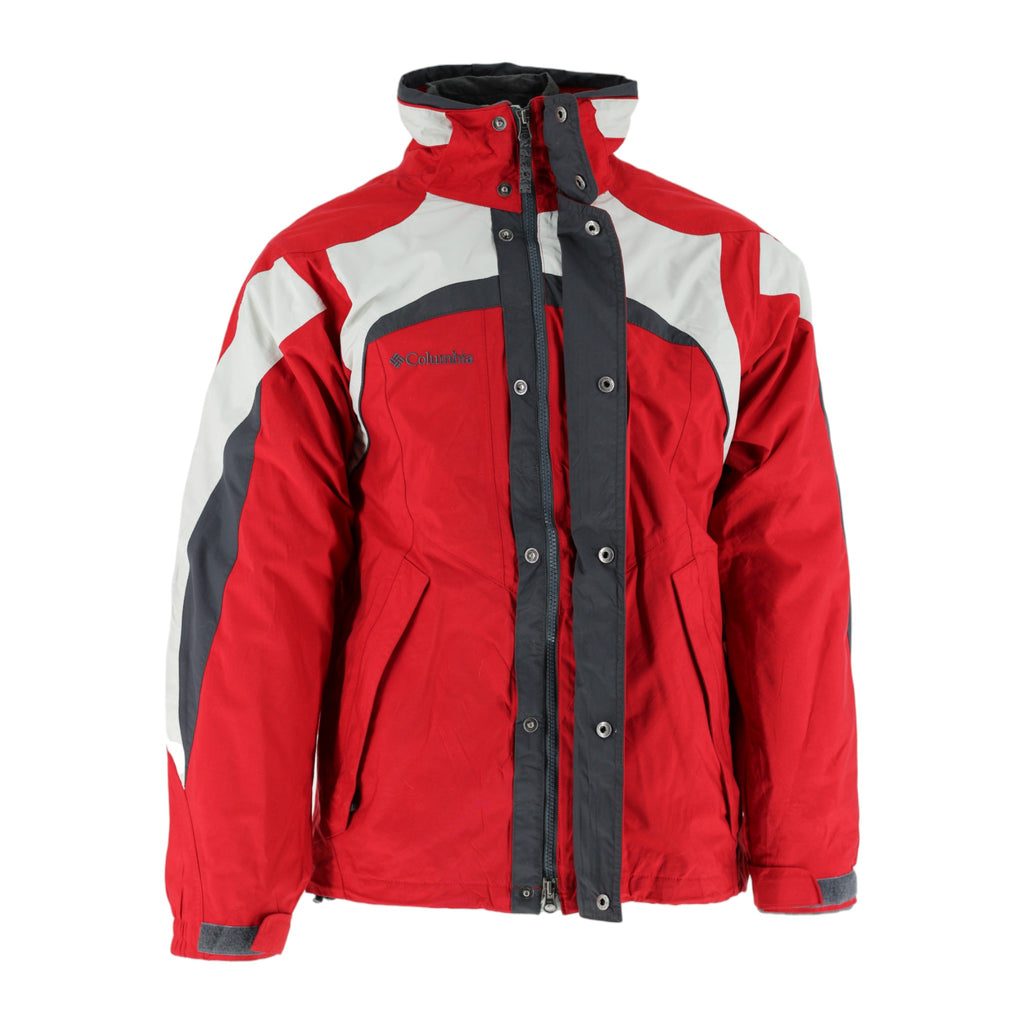 Columbia Omni-Tech 3-in-1 Interchange Waterproof Ski Jacket Men's S Red