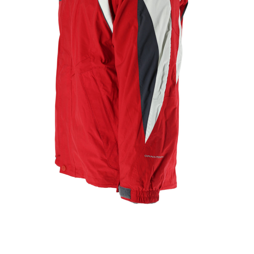 Columbia Omni-Tech 3-in-1 Interchange Waterproof Ski Jacket Men's S Red