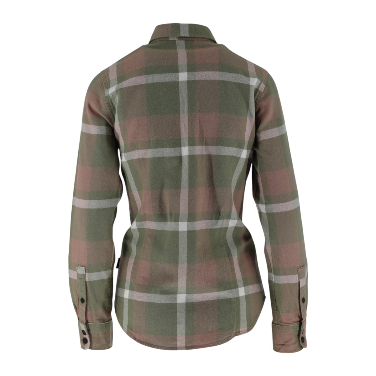 Patagonia Fjord Organic Cotton Flannel Shirt Women's S Green Check