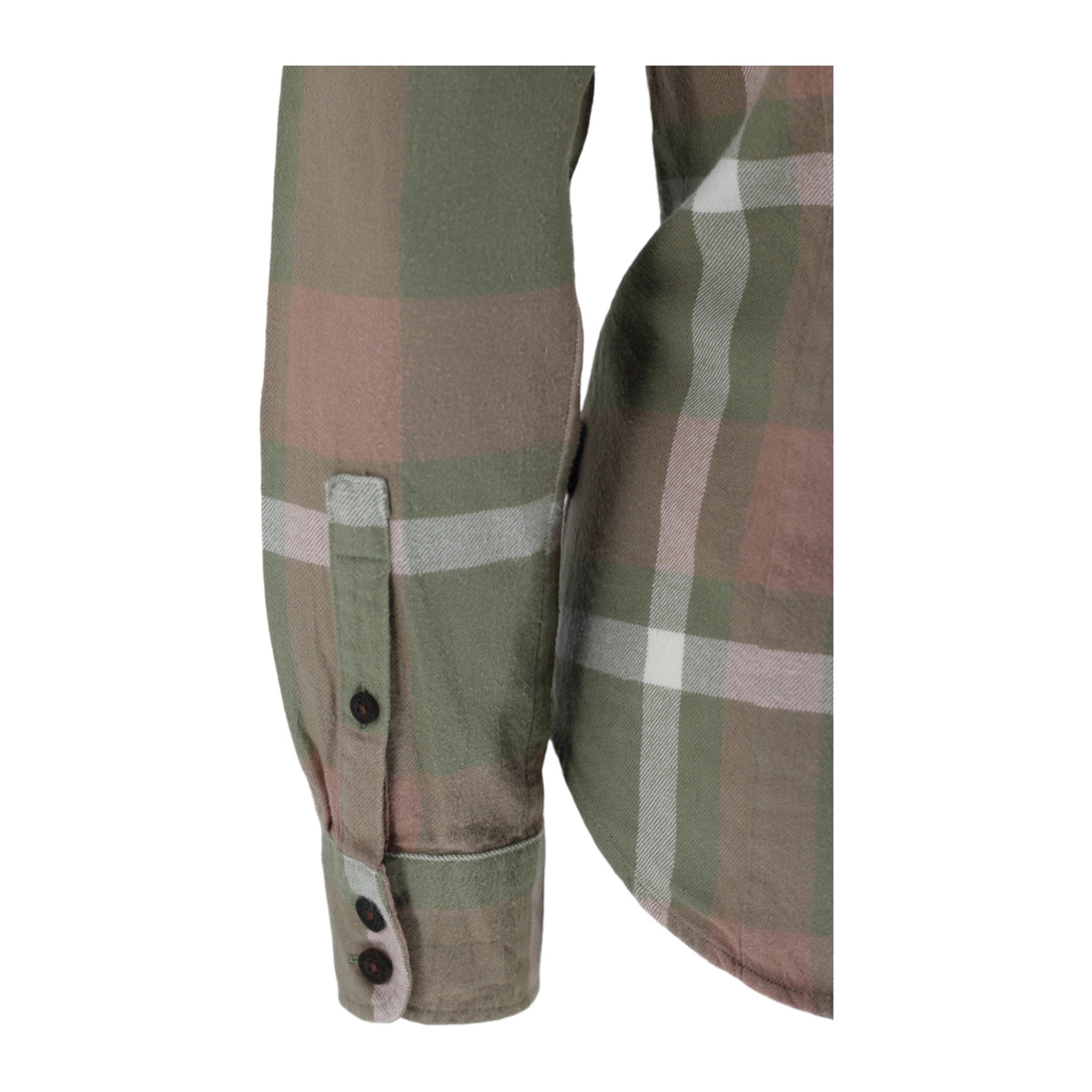 Patagonia Fjord Organic Cotton Flannel Shirt Women's S Green Check