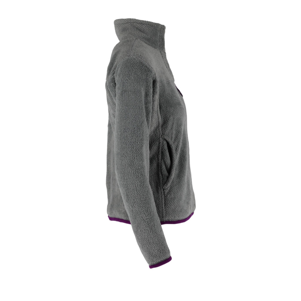 Patagonia Snap-T Pile Fleece Pullover Women's S Grey Teddy Fleece