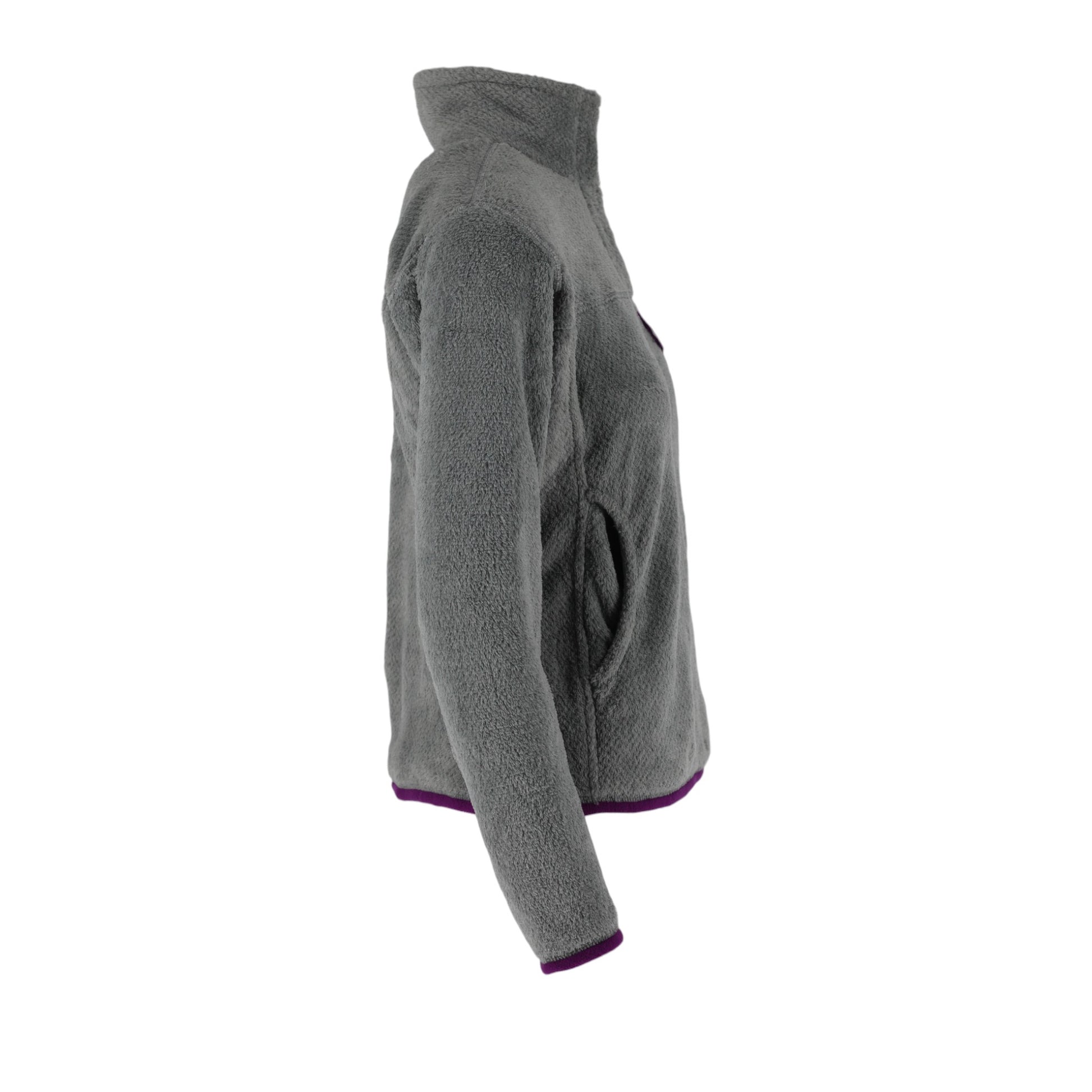 Patagonia Snap-T Pile Fleece Pullover Women's S Grey Teddy Fleece
