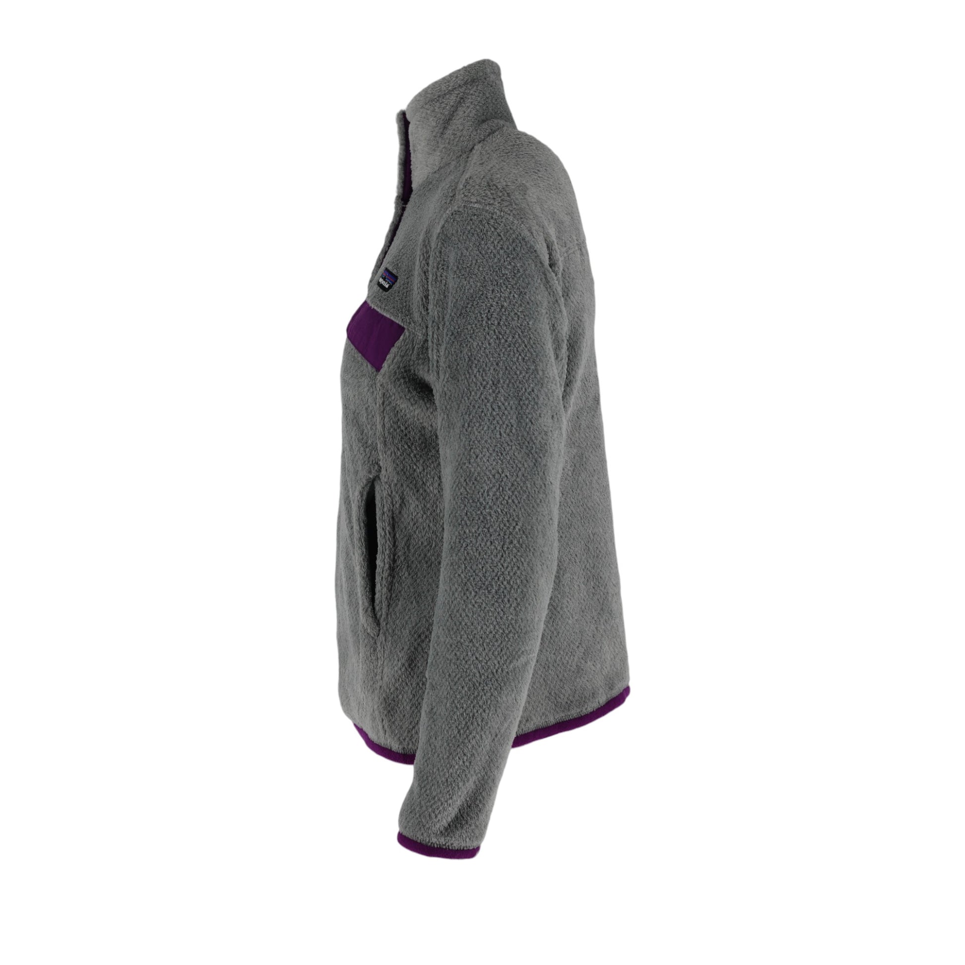 Patagonia Snap-T Pile Fleece Pullover Women's S Grey Teddy Fleece