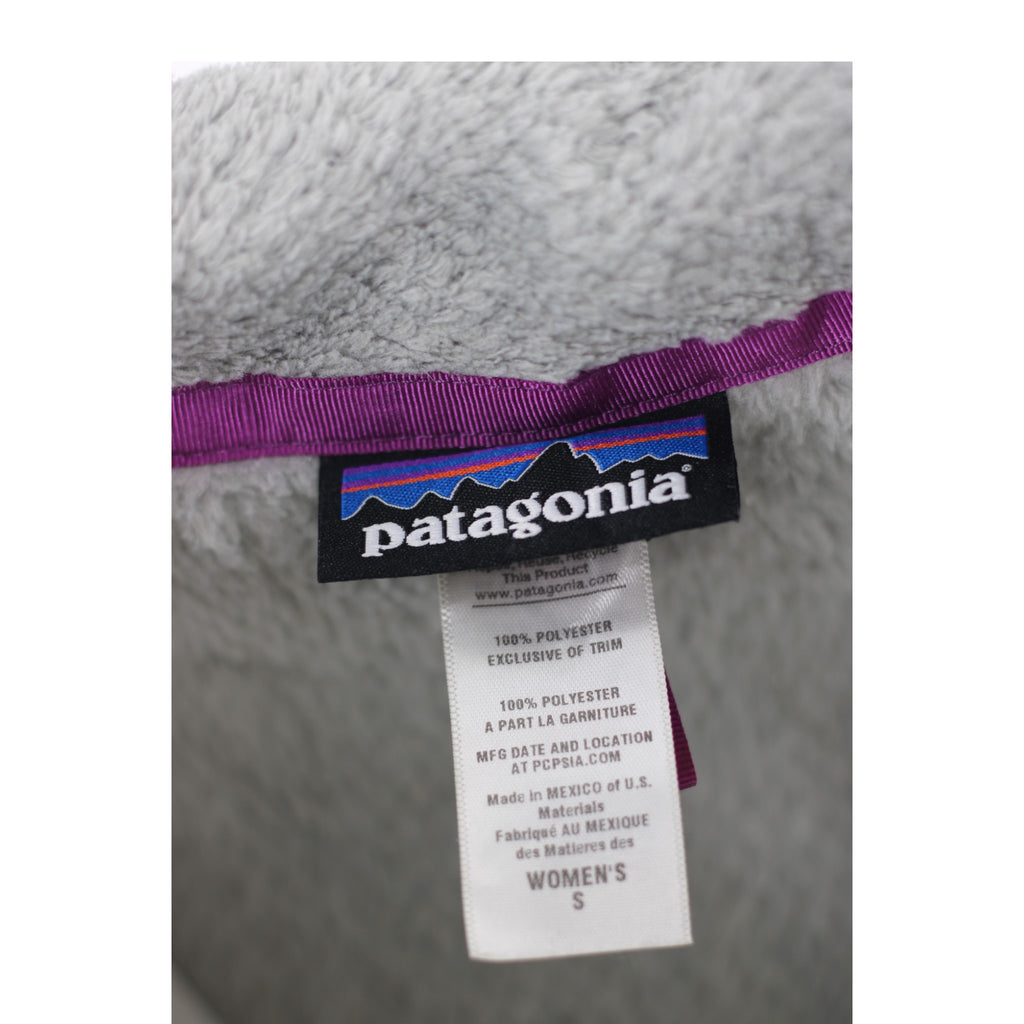 Patagonia Snap-T Pile Fleece Pullover Women's S Grey Teddy Fleece