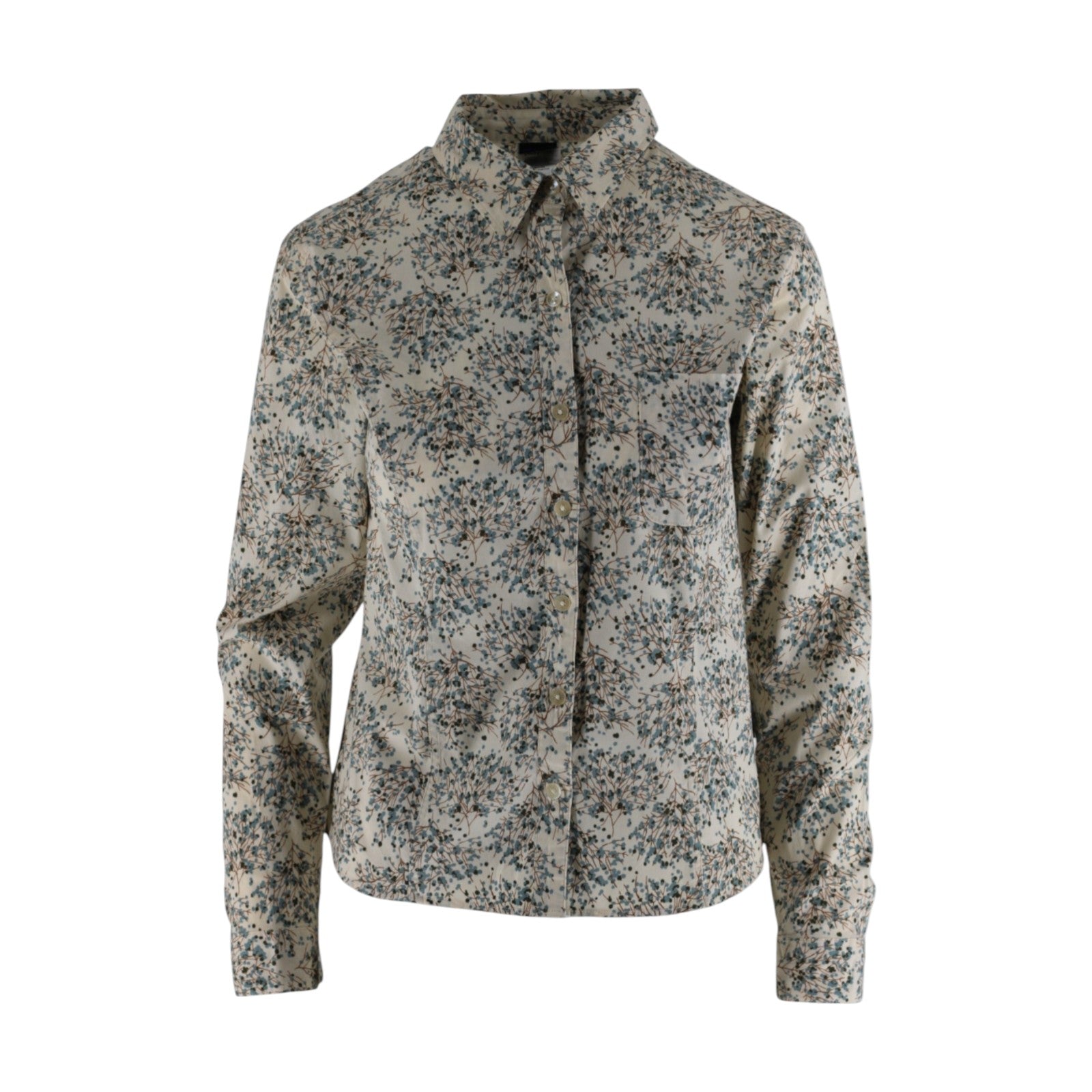 Women’s Patagonia Size 6 Long-Sleeved Organic Cotton Floral Shirt