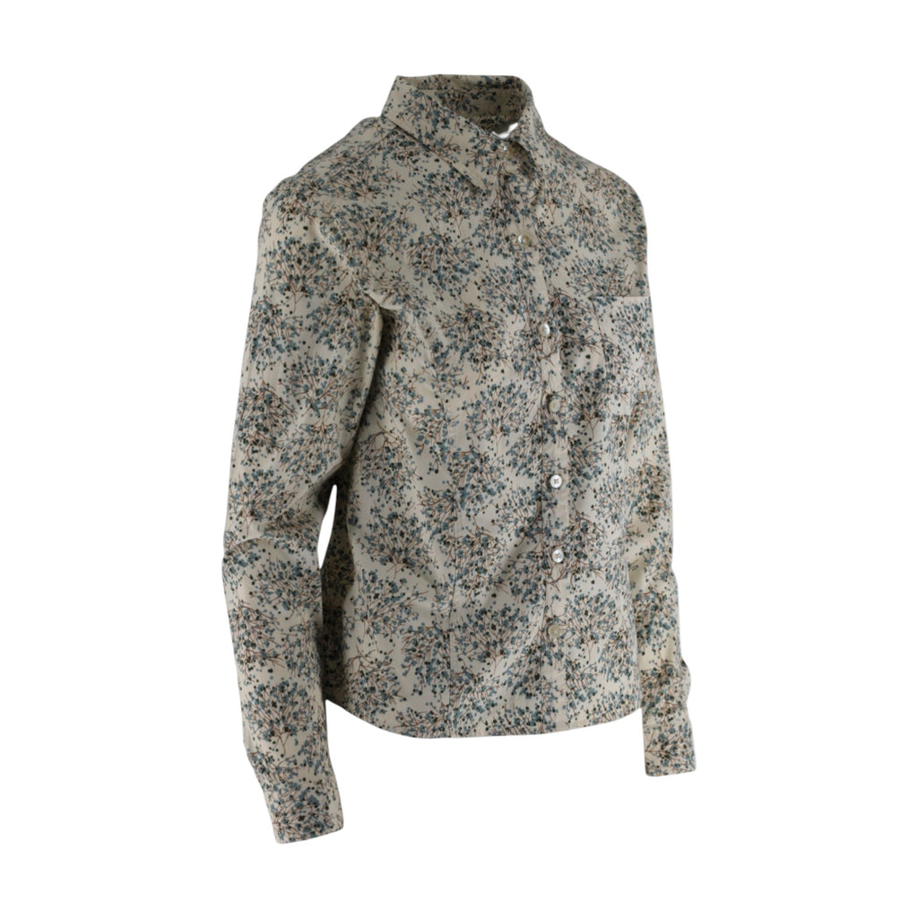 Women’s Patagonia Size 6 Long-Sleeved Organic Cotton Floral Shirt