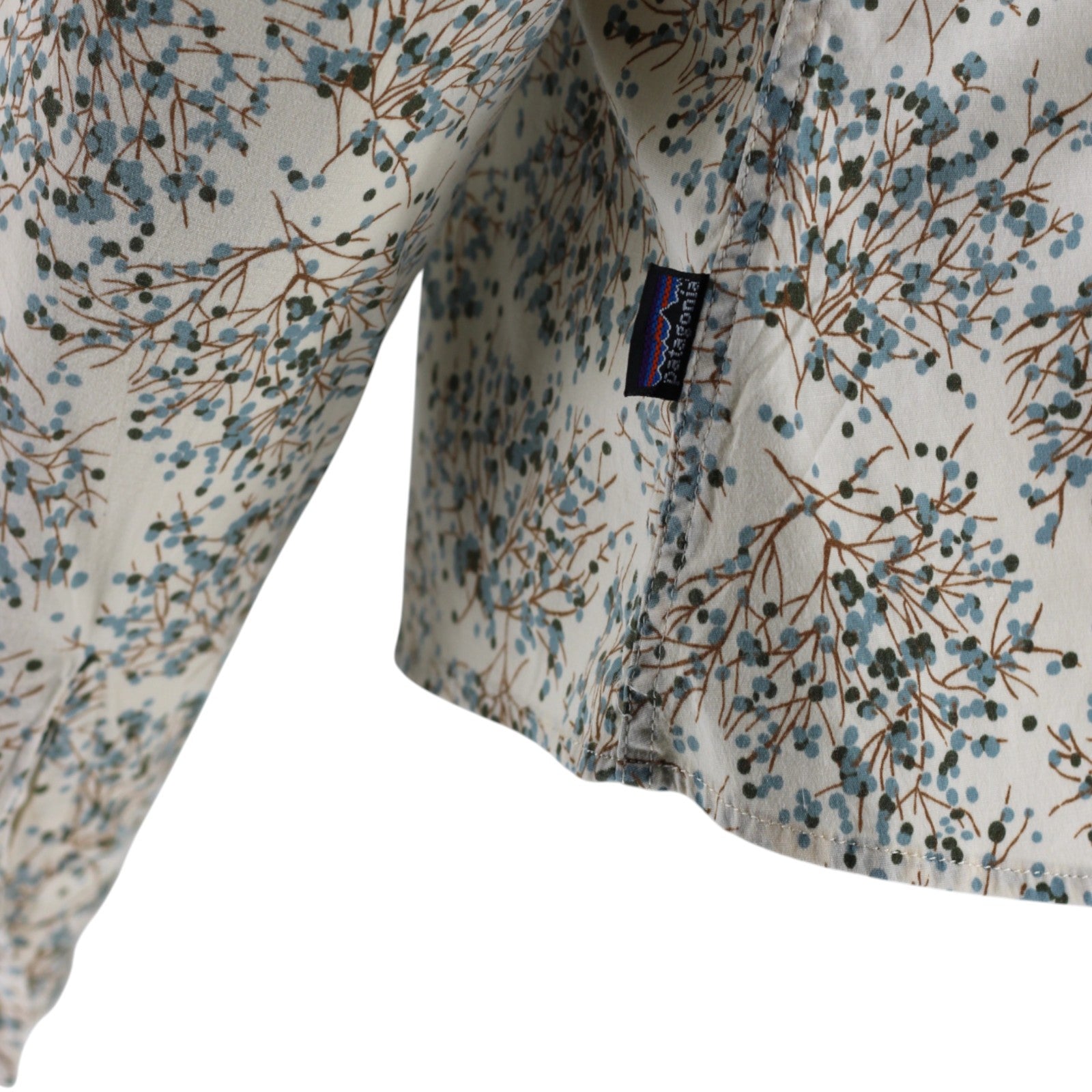 Women’s Patagonia Size 6 Long-Sleeved Organic Cotton Floral Shirt