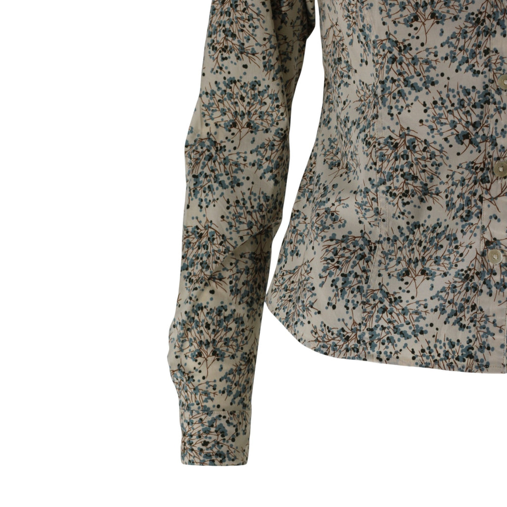 Women’s Patagonia Size 6 Long-Sleeved Organic Cotton Floral Shirt