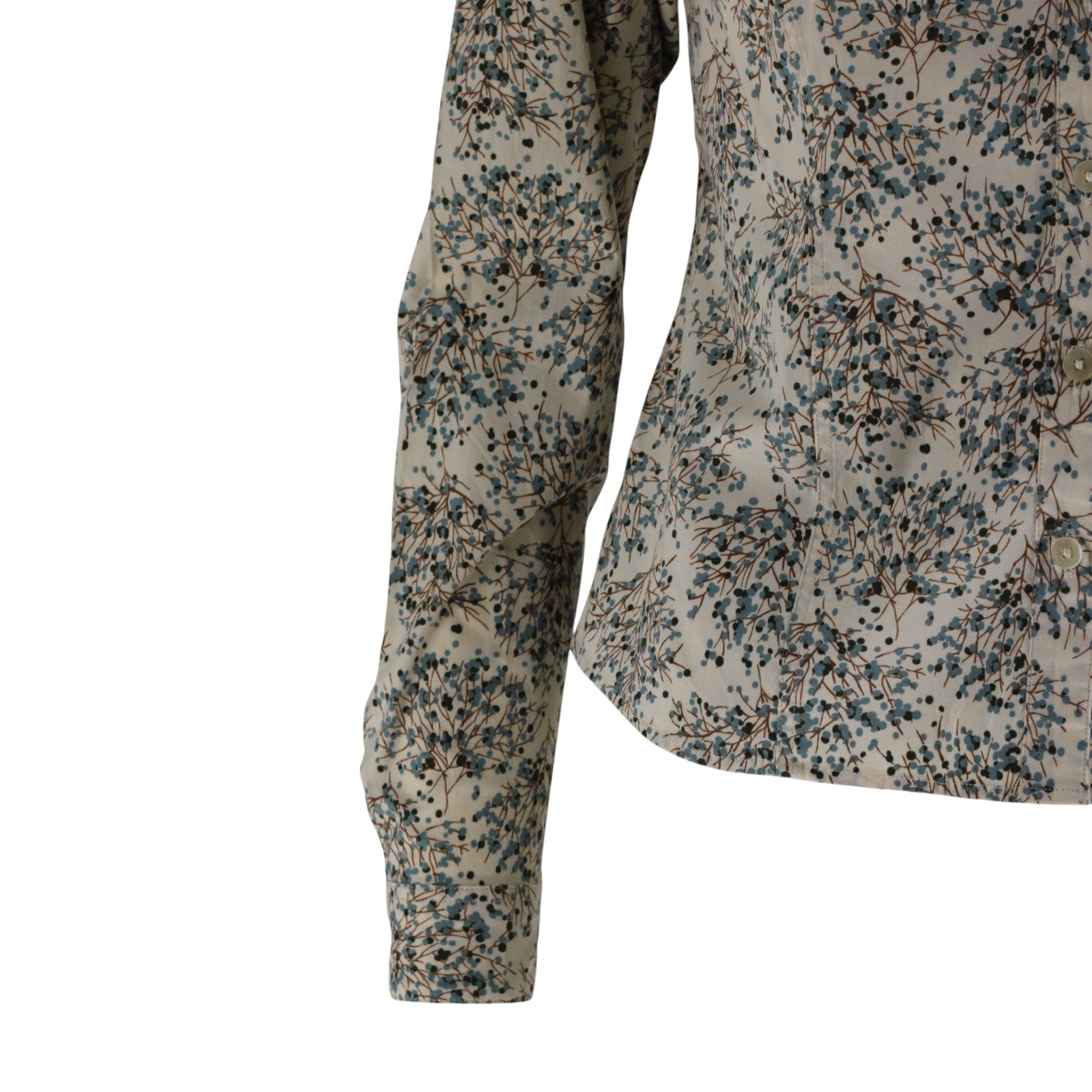 Women’s Patagonia Size 6 Long-Sleeved Organic Cotton Floral Shirt