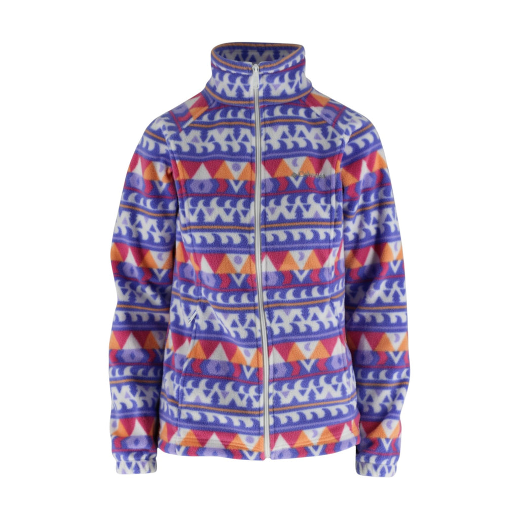 Full Zip Aztec Print Fleece Jacket