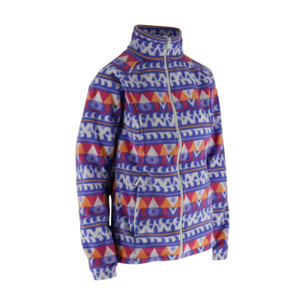 Full Zip Aztec Print Fleece Jacket