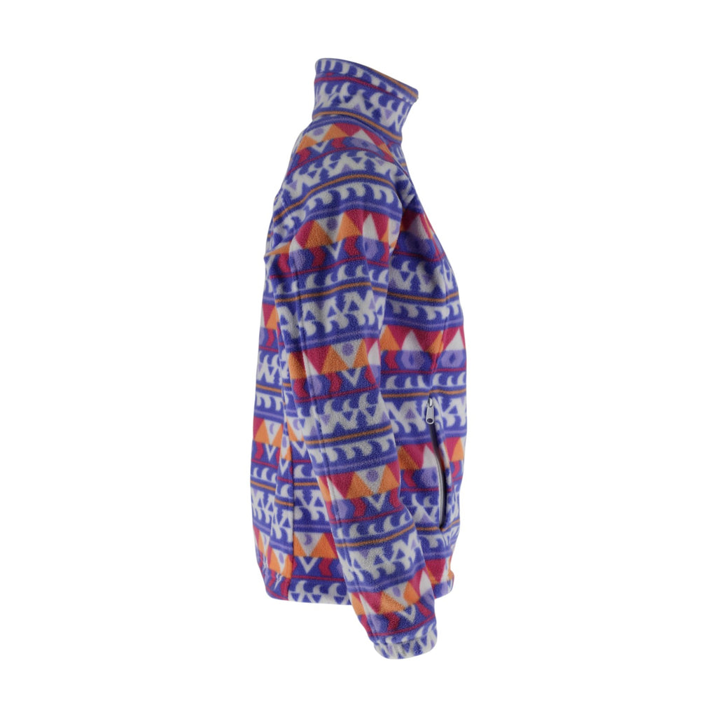 Full Zip Aztec Print Fleece Jacket