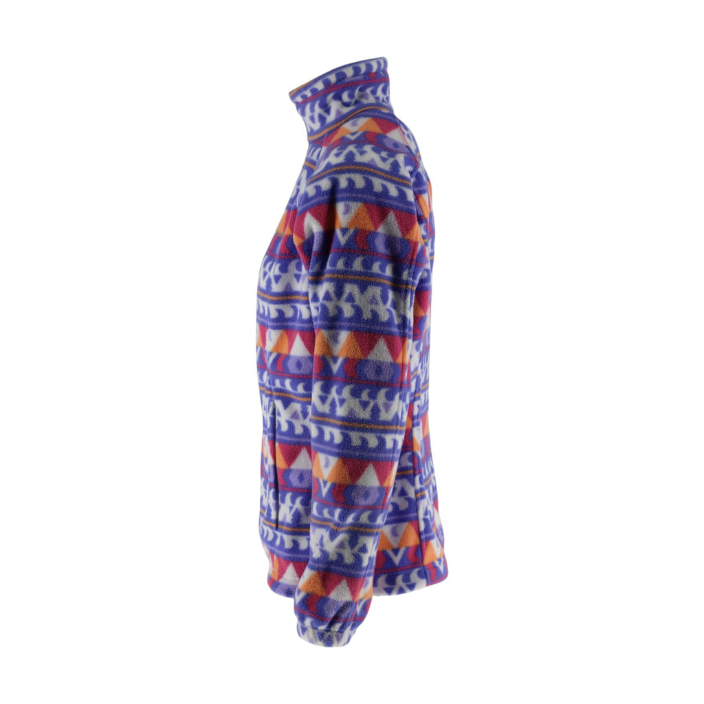 Full Zip Aztec Print Fleece Jacket