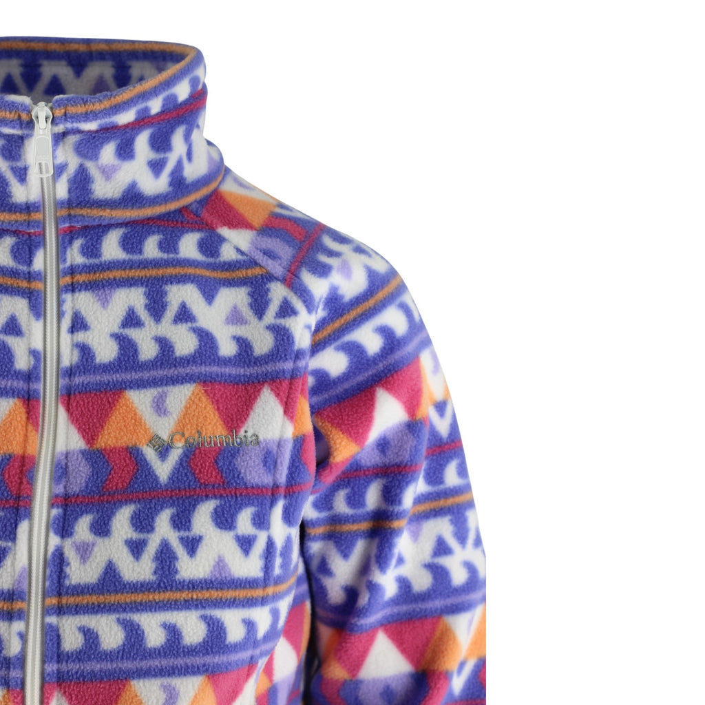 Full Zip Aztec Print Fleece Jacket