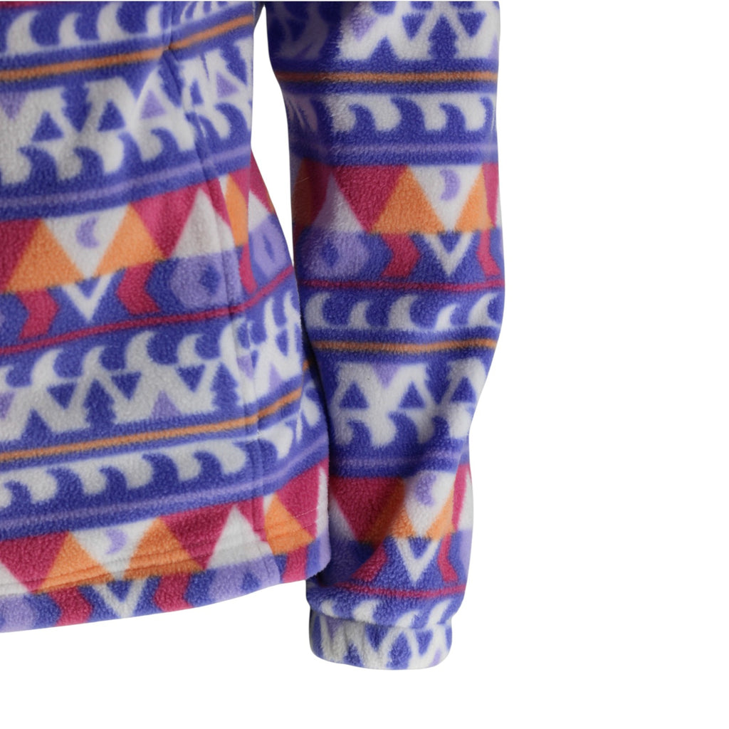 Full Zip Aztec Print Fleece Jacket