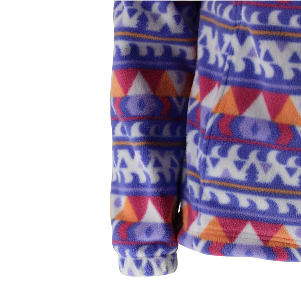 Full Zip Aztec Print Fleece Jacket