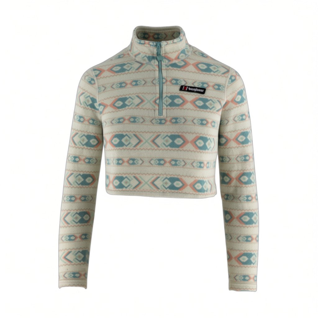 Women’s Aztec Cropped 1/4 Zip Jumper