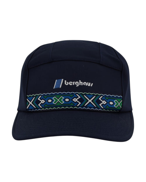 Berghaus 5 Panel Cap Unisex Blue Patterned Cotton Hat Outdoor Cap
